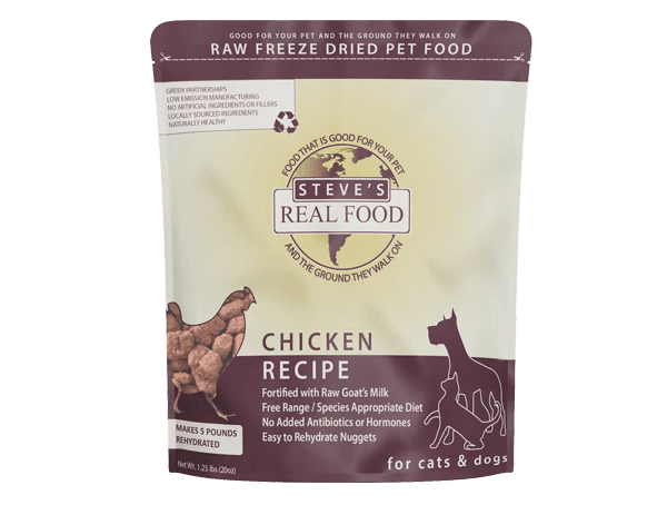 Steve's Real Food 1.25 lb. Freeze-Dried Nuggets Dog