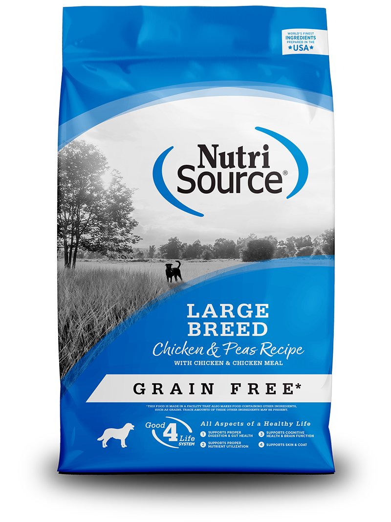 NutriSource Grain Free Chicken & Pea Large Breed Dog