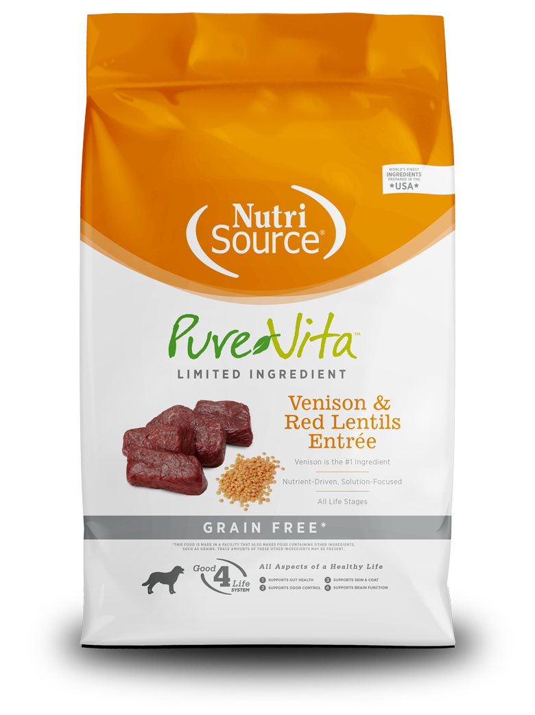 PureVita Grain Free Venison & Red Lentils Dog