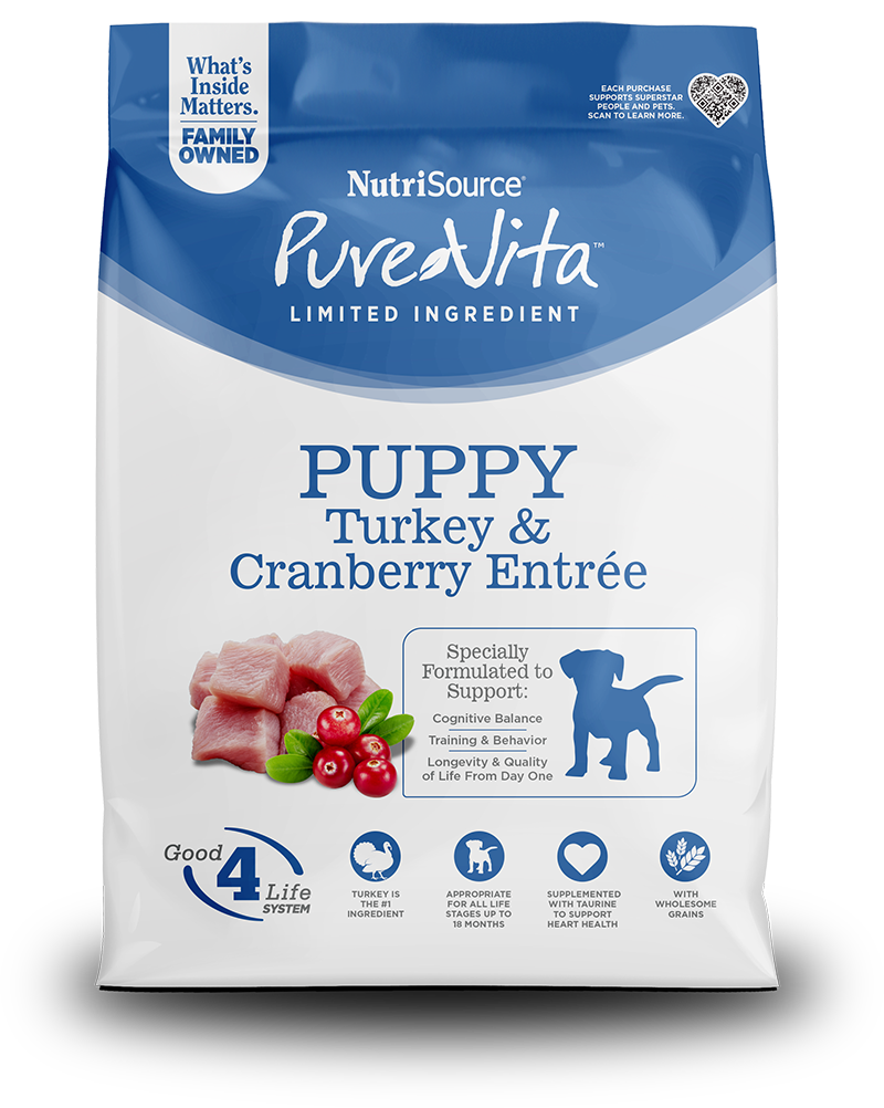 PureVita Turkey & Cranberry Puppy Dog