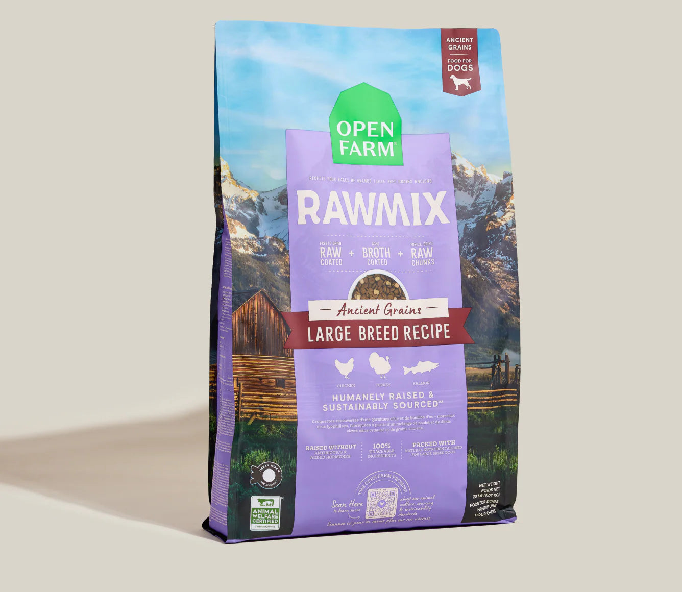 Open Farm RawMix Large Breed Ancient Grains Dog