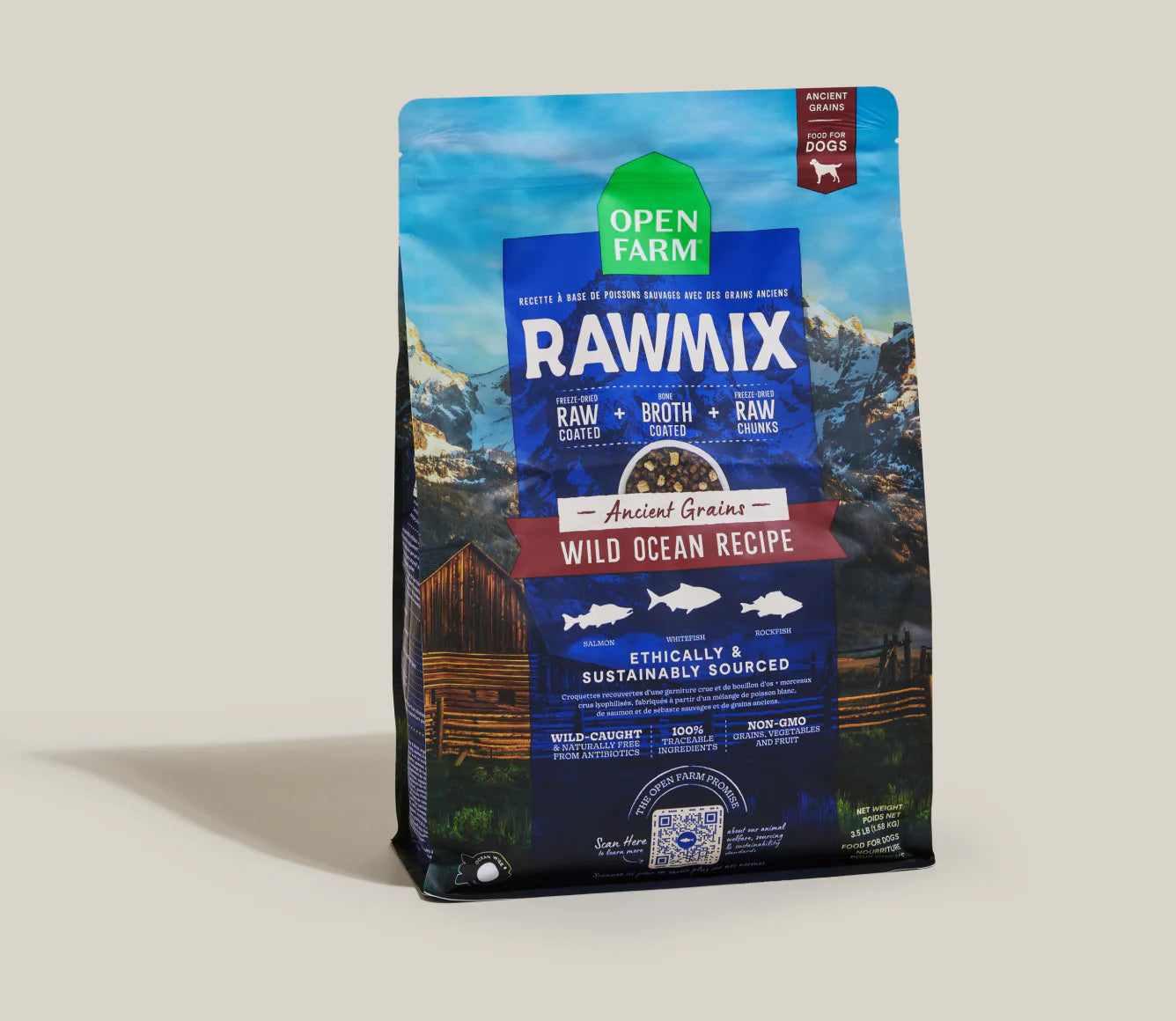Open Farm RawMix Wild Ocean Ancient Grains Dog