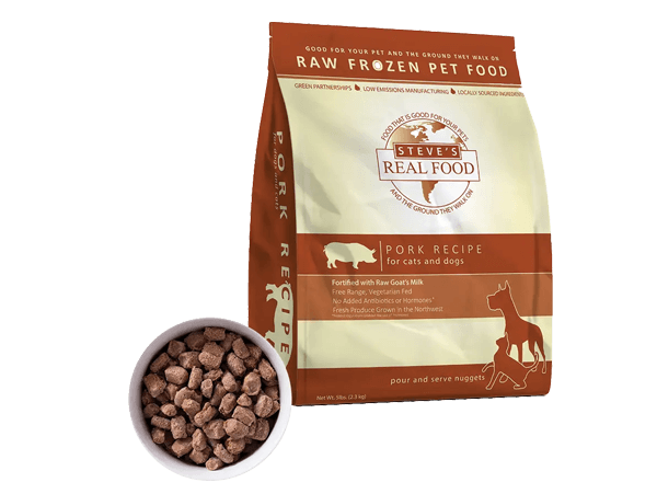 Steve's Real Food BARF Frozen 5 lb. Bag Nuggets Food Dog