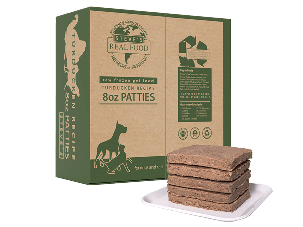 Steve's Real Food BARF 14 lb. Box Patties Frozen Food Dog