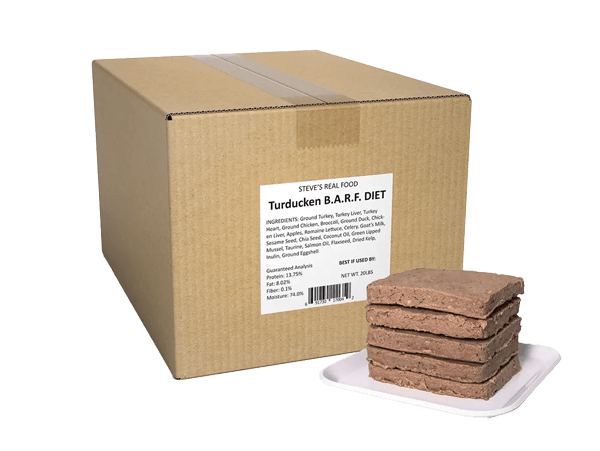 Steve's Real Food BARF 20 lb. Box Patties Frozen Food Dog