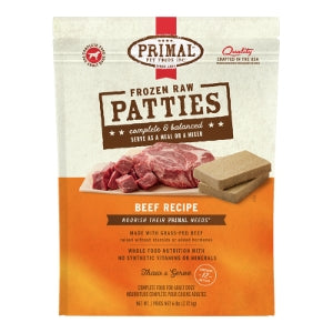 Primal 6 lb. Bag Patties Frozen Food Dog