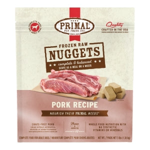 Primal 3 lb. Bag Nuggets Frozen Food Dog