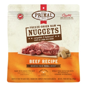Primal 14 oz. Bag Nuggets Freeze Dried Food Dog