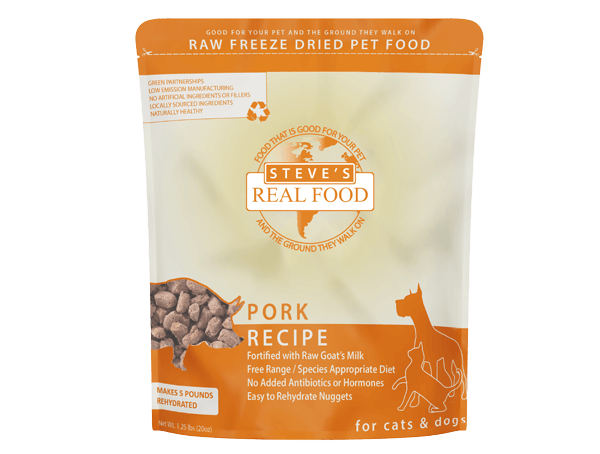 Steve's Real Food 1.25 lb. Freeze-Dried Nuggets Dog