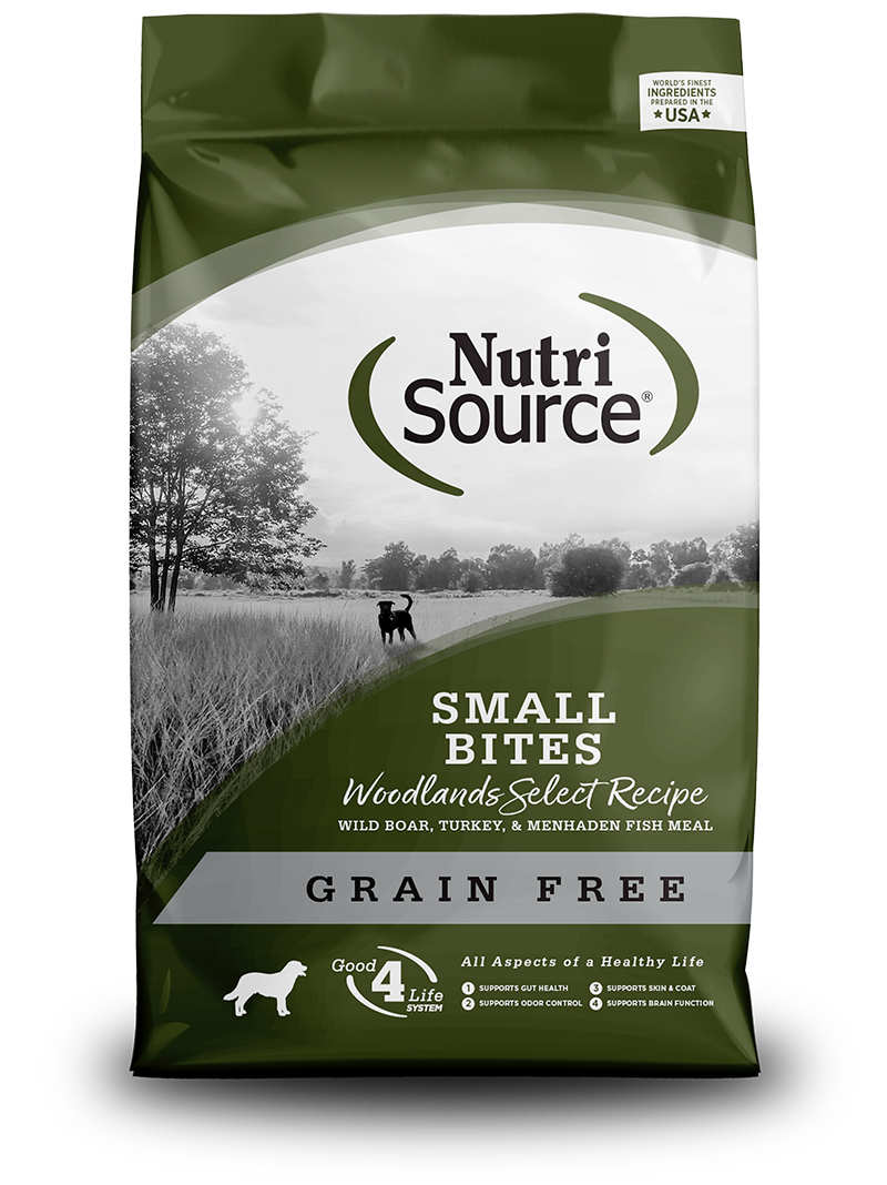 NutriSource Grain Free Small Bite Woodlands Boar & Turkey Dog