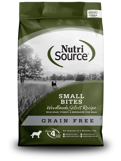 NutriSource Grain Free Small Bite Woodlands Boar & Turkey Dog