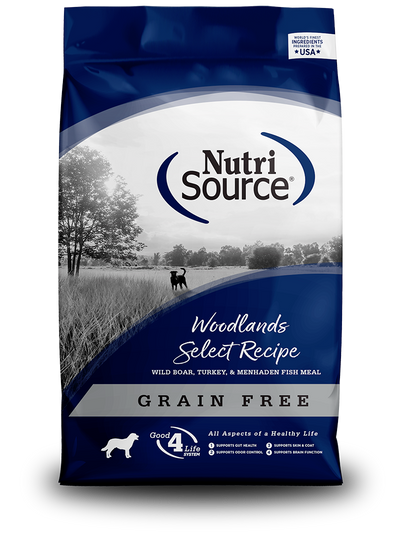 NutriSource Grain Free Woodlands Select Boar & Turkey Dog