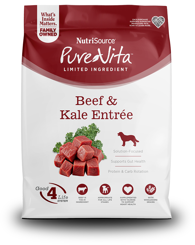 PureVita Beef & Kale Dog