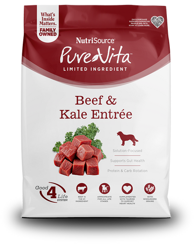 PureVita Beef & Kale Dog