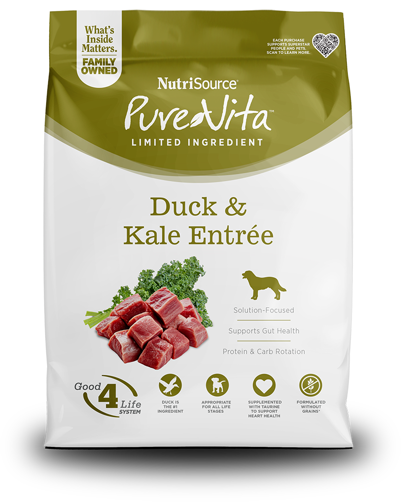 PureVita Grain Free Duck & Kale Dog