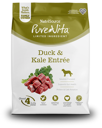 PureVita Grain Free Duck & Kale Dog
