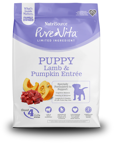 PureVita Grain Free Lamb & Pumpkin Puppy Dog