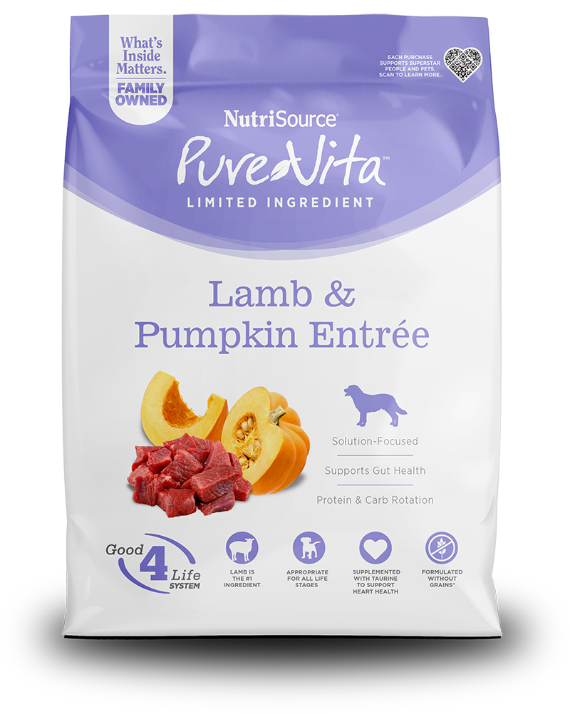 PureVita Grain Free Lamb & Pumpkin Dog