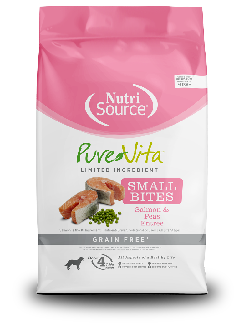 PureVita Grain Free Salmon & Peas Small Bites Dog