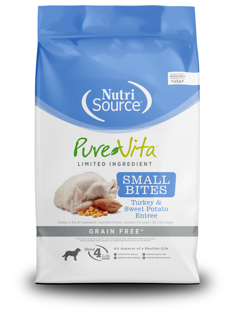 PureVita Grain Free Turkey & Sweet Potato Small Bites Dog