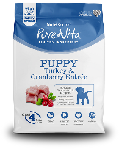 PureVita Turkey & Cranberry Puppy Dog