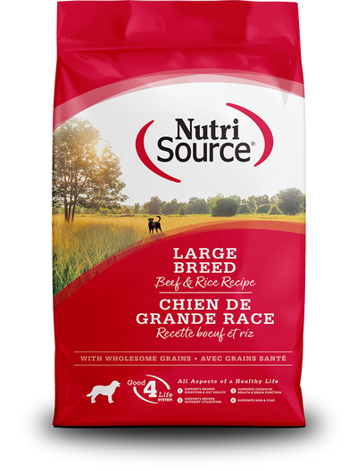 NutriSource Beef & Brown Rice Large Breed Dog