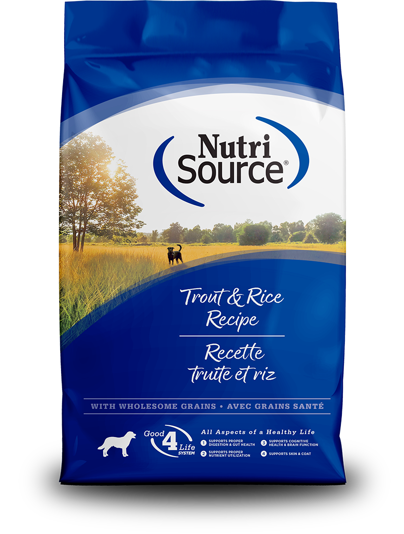 NutriSource Trout & Brown Rice Dog