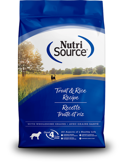 NutriSource Trout & Brown Rice Dog