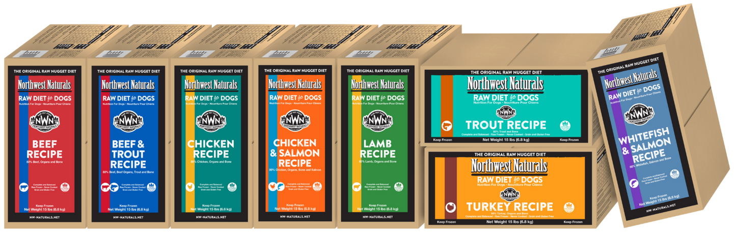 Northwest Naturals 15 lb. Box Nuggets Frozen Food Dog