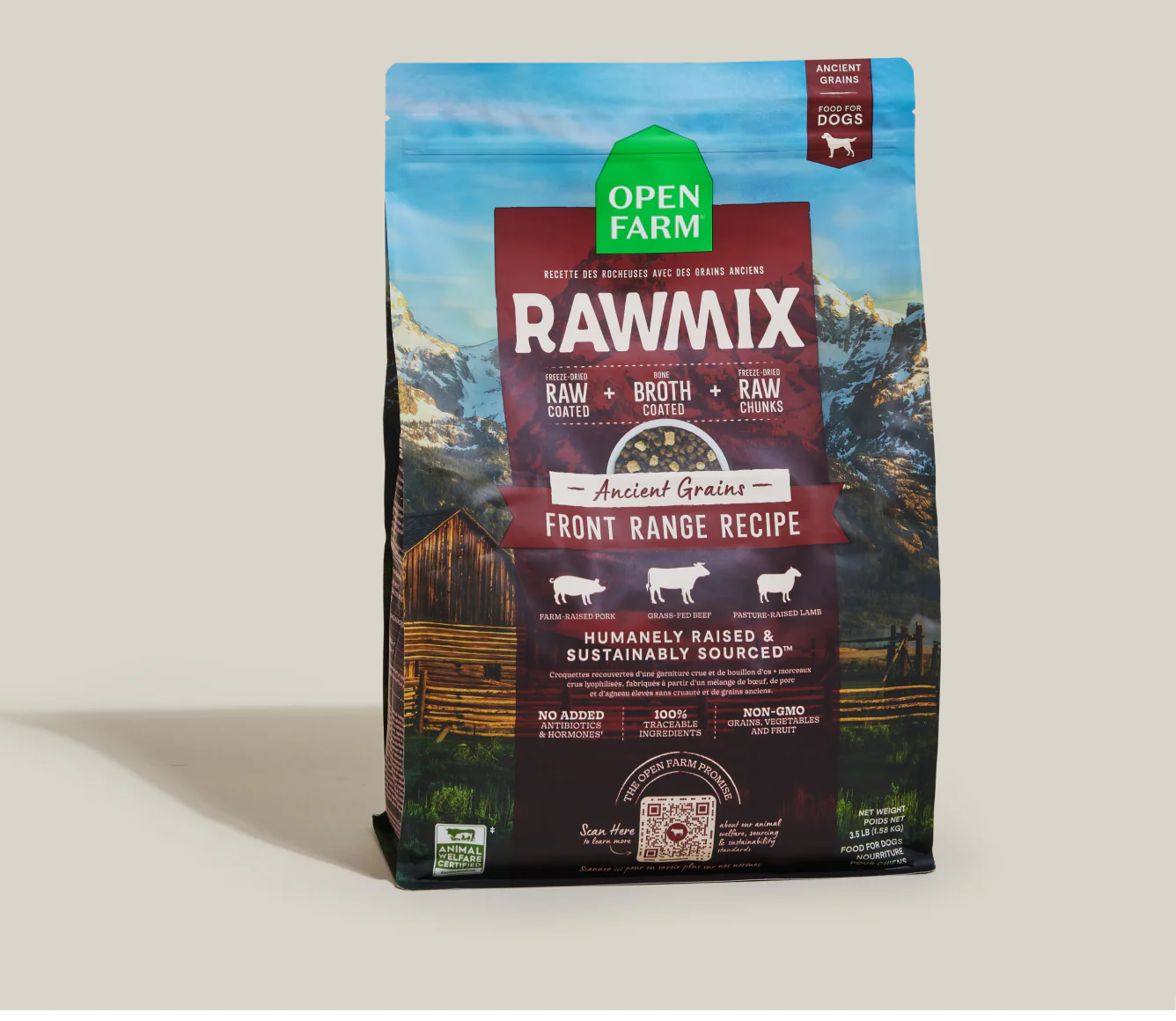 Open Farm RawMix Front Range Ancient Grains Dog