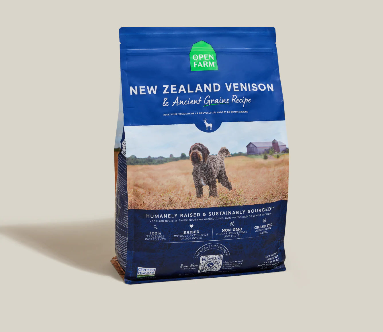 Open Farm New Zealand Venison Ancient Grains Dog