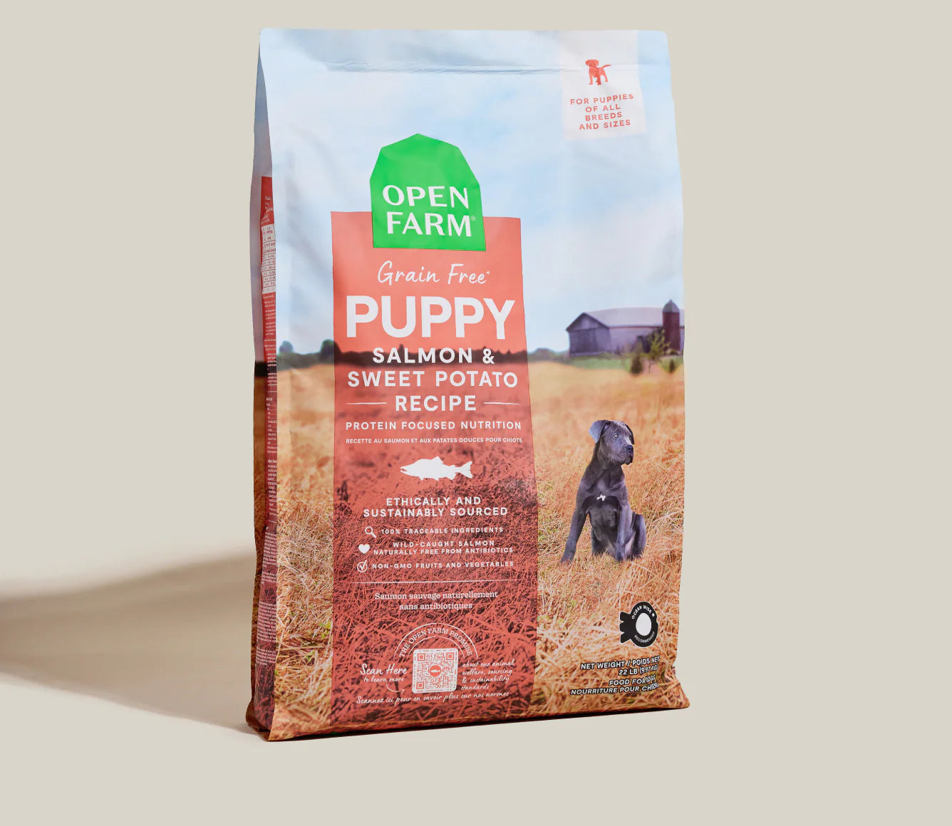 Open Farm Grain Free Salmon & Sweet Potato Puppy Dog