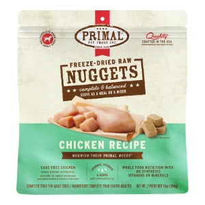 Primal 14 oz. Bag Nuggets Freeze Dried Food Dog