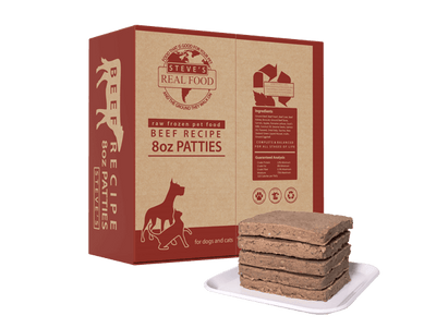 Steve's Real Food BARF 14 lb. Box Patties Frozen Food Dog