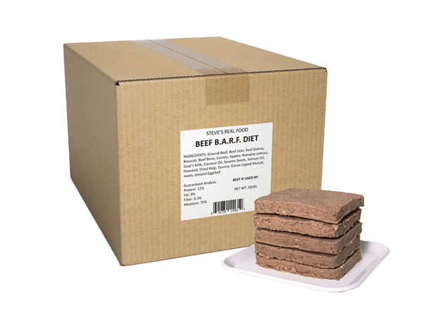 Steve's Real Food BARF 20 lb. Box Patties Frozen Food Dog