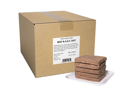Steve's Real Food BARF 20 lb. Box Patties Frozen Food Dog