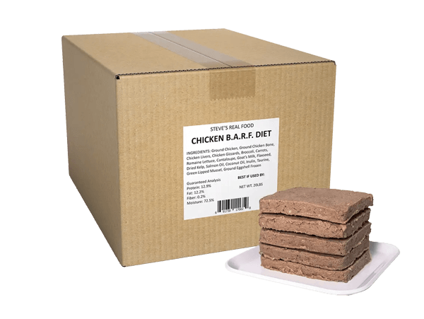 Steve's Real Food BARF 20 lb. Box Patties Frozen Food Dog