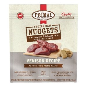 Primal 3 lb. Bag Nuggets Frozen Food Dog