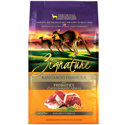 Zignature Original Kangaroo Formula w Probiotics Dog