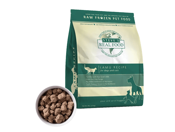 Steve's Real Food BARF Frozen 5 lb. Bag Nuggets Food Dog