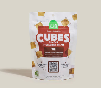 Open Farm Freeze Dried Raw Single Ingredient Cubes 3 oz.