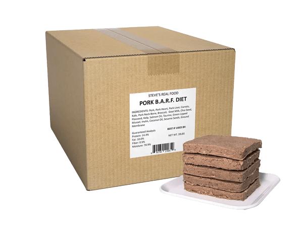 Steve's Real Food BARF 20 lb. Box Patties Frozen Food Dog