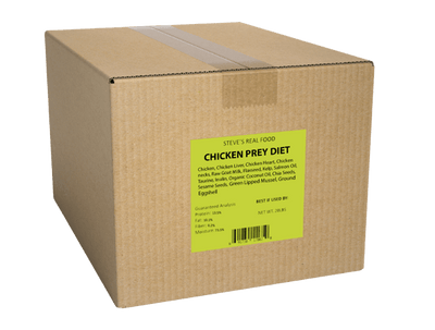 Steve's Real Food PREY 20 lb. Box Patties Frozen Dog