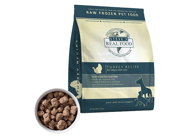 Steve's Real Food BARF Frozen 5 lb. Bag Nuggets Food Dog