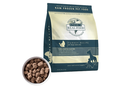 Steve's Real Food BARF Frozen 5 lb. Bag Nuggets Food Dog