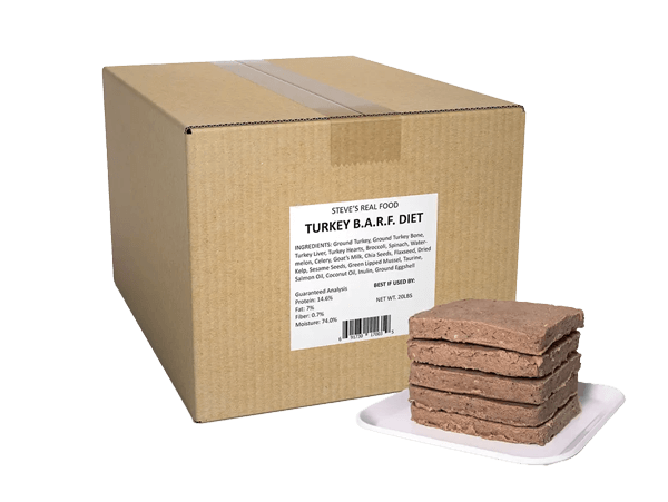 Steve's Real Food BARF 20 lb. Box Patties Frozen Food Dog